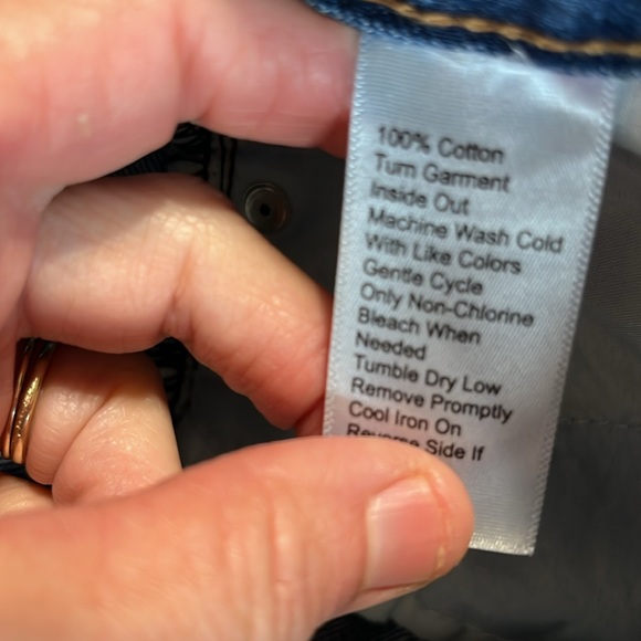 Denim Jean Skirt Distressed Western Rodeo Womens 5 True Craft - Picture 7 of 7